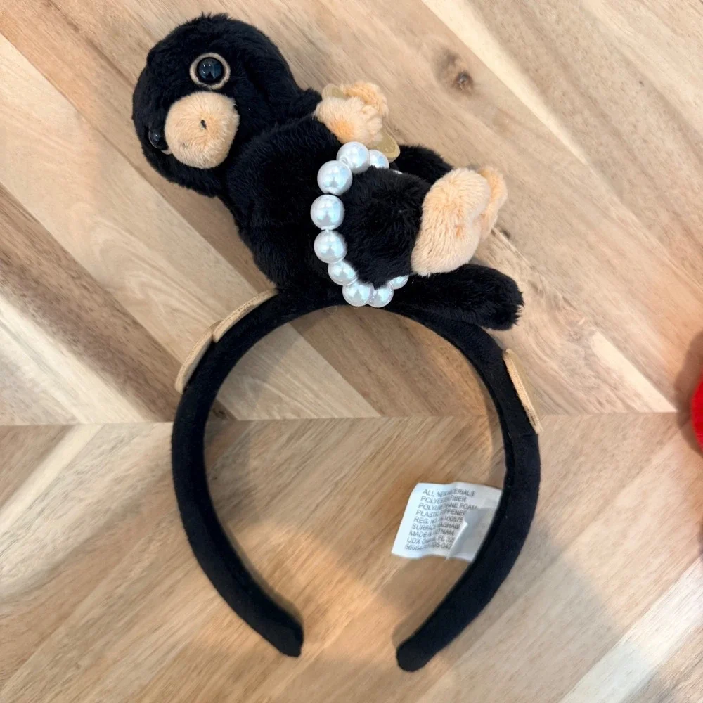 Universal Studio Harry Potter Niffler Plush Headband Fantastic Beasts Pearl Coin